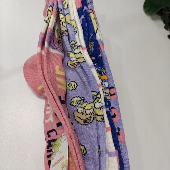 Rugrats Purple Cartoon Graphic Socks - Picture 3 of 5